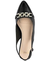 Jones New York Women's Quinay Pave Chain Slingback Flats