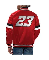 Men's Starter Red Bubba Wallace Home Game Full-Snap Varsity Jacket