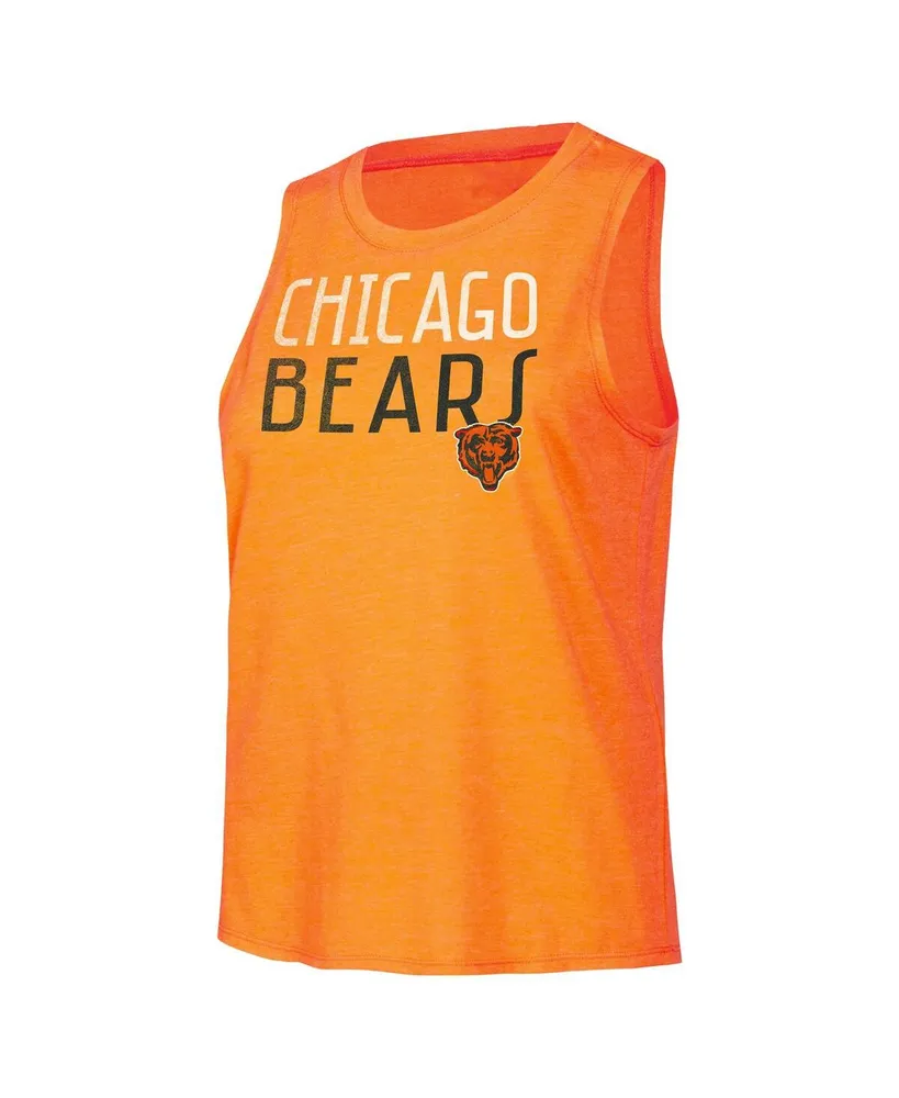 Women's Concepts Sport Navy, Orange Distressed Chicago Bears Muscle Tank Top and Pants Lounge Set