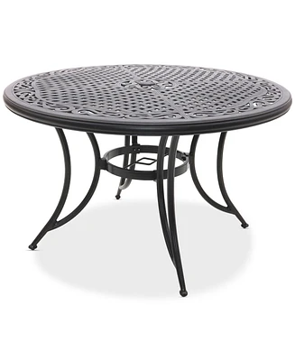 Wythburn Mix and Match 48" Round Cast Aluminum Outdoor Dining Table, Created for Macy's