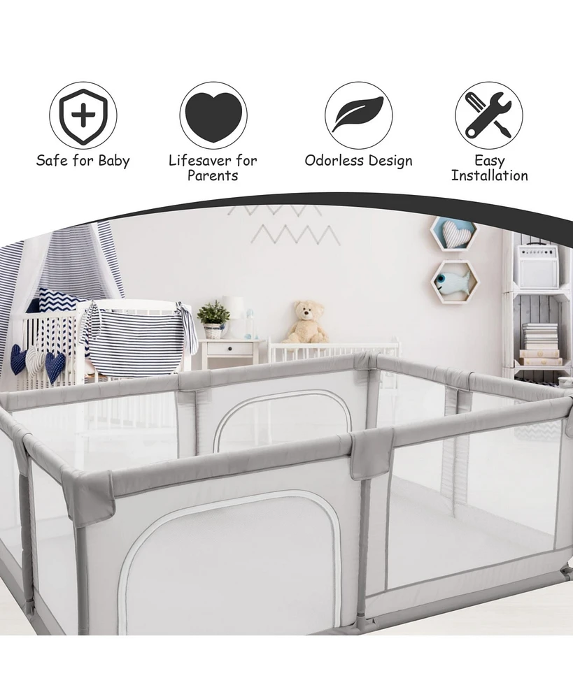 Baby Playpen Extra Large Kids Activity Center Safety Play