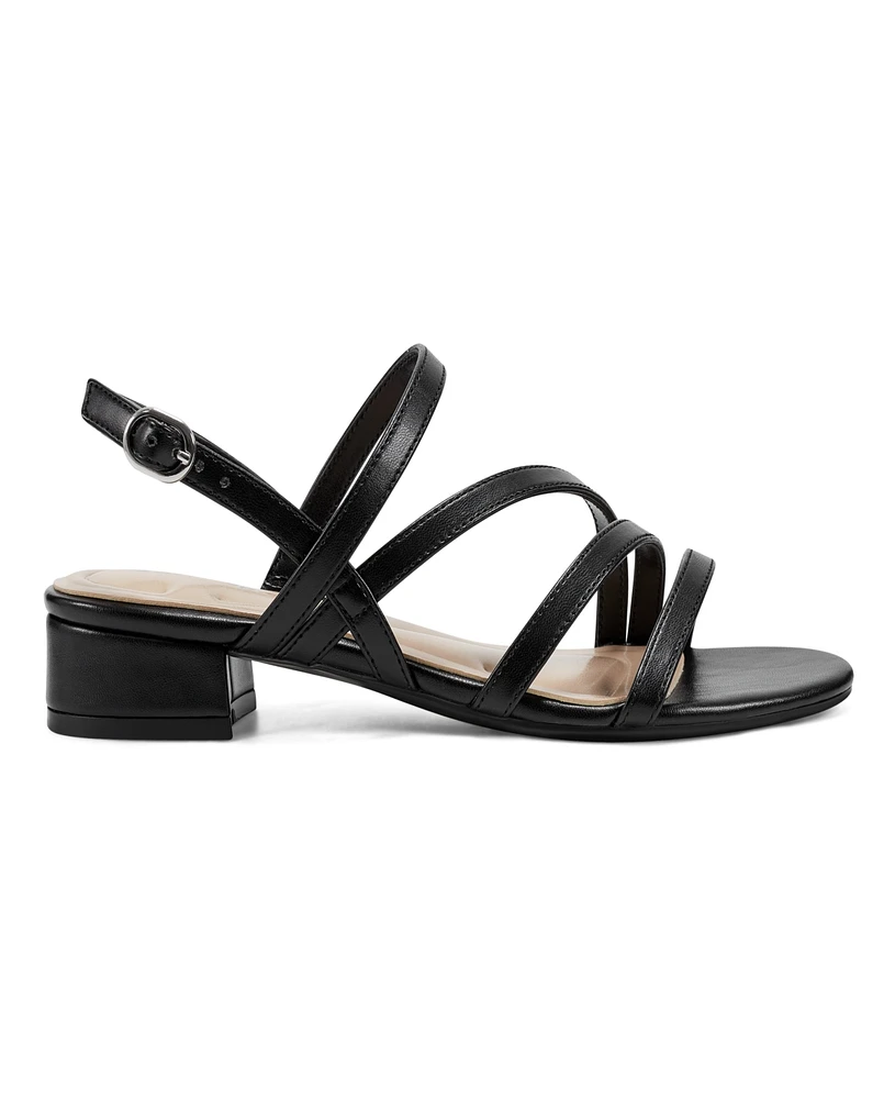 Easy Spirit Women's Gretel Open Toe Strappy Dress Sandals - Black