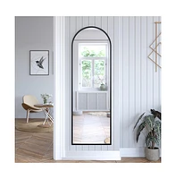 Arched Wall Mirror, Metal Framed Wall Mirror For Hallways, Entryways, Dining And Living Rooms