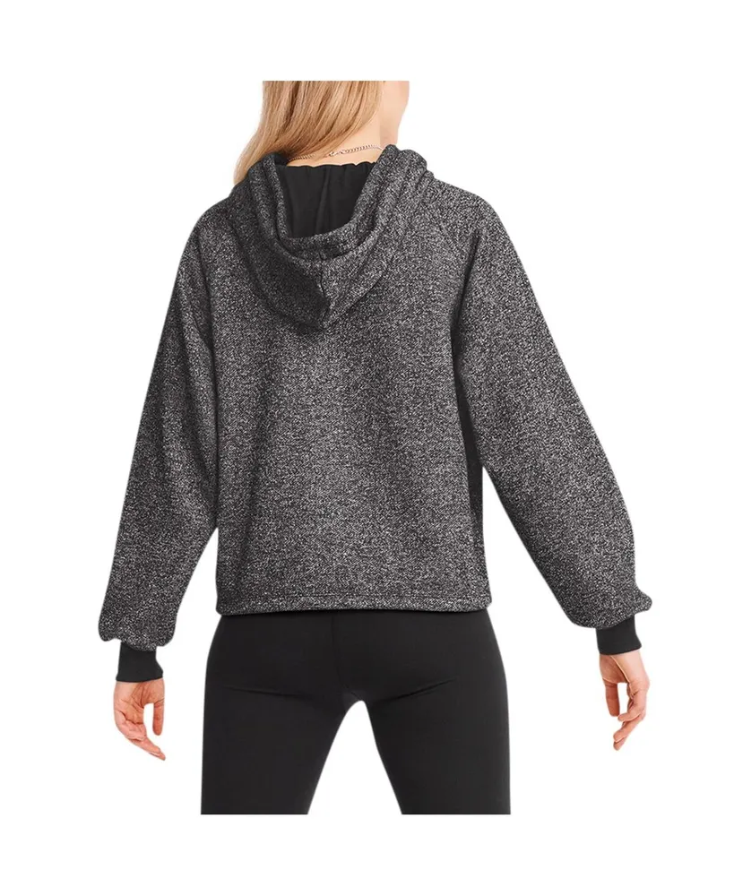 Women's Dkny Sport Black Philadelphia Eagles Debbie Dolman Raglan Pullover Hoodie