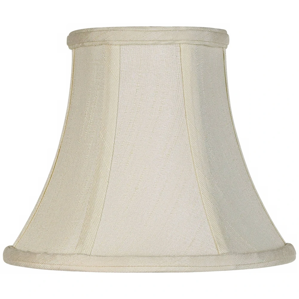 Hardback Bell Lamp Shade Cream Small 4.5" Top x 8.5" Bottom x 7" High Candelabra Clip-On Fitting - Springcrest