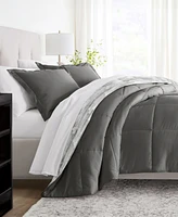 ienjoy Home Textured Stripe 2-Piece Comforter Set, Twin/Twin Xl