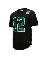 Men's Mitchell & Ness Randall Cunningham Black Philadelphia Eagles Retired Player Name Number Mesh Top