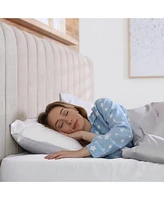 Night Satin Washable Fitted Sheet, White, Queen