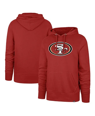 Men's '47 Brand Scarlet San Francisco 49ers Imprint Headline Pullover Hoodie