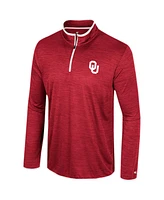 Men's Colosseum Crimson Oklahoma Sooners Wright Quarter-Zip Windshirt