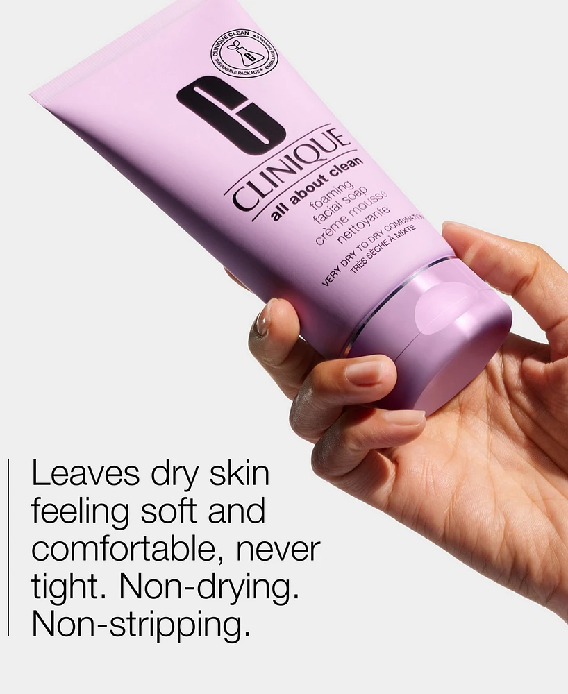 Clinique All About Clean Foaming Face Cleanser with Hyaluronic Acid, 5.0 oz