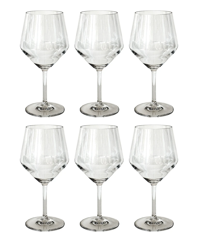 Abode Homewares Angle Goblets 23 oz, Set of 6