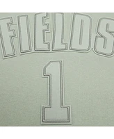 Men's Pro Standard Justin Fields Moss Chicago Bears Player Name and Number Pullover Hoodie