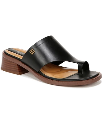 Franco Sarto Women's Sia Toe Loop Block Heel Slide Dress Sandals