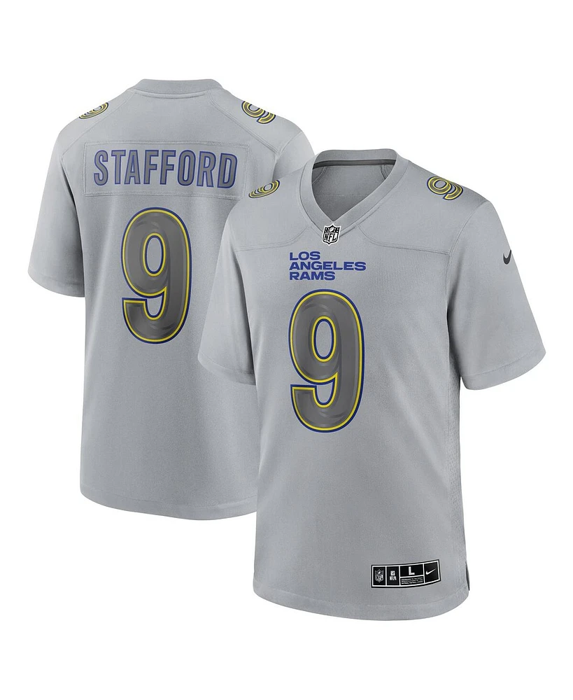 Men's Nike Matthew Stafford Gray Los Angeles Rams Atmosphere Fashion Game Jersey