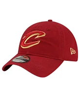 Men's New Era Wine Cleveland Cavaliers Team 2.0 9TWENTY Adjustable Hat