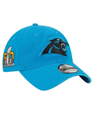 Men's New Era Blue Carolina Panthers Distinct 9TWENTY Adjustable Hat