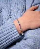 Multicolor Lab Grown Sapphire (6 ct. t.w.) Bracelet in Sterling Silver