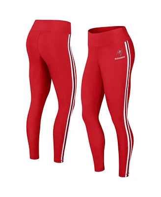 Women's Wear by Erin Andrews Red Tampa Bay Buccaneers Color Block Leggings