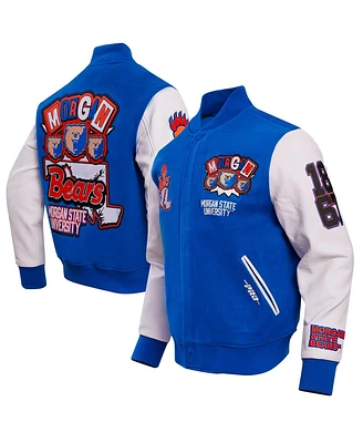 Men's Pro Standard Royal Morgan State Bears Homecoming Varsity Full-Snap Jacket