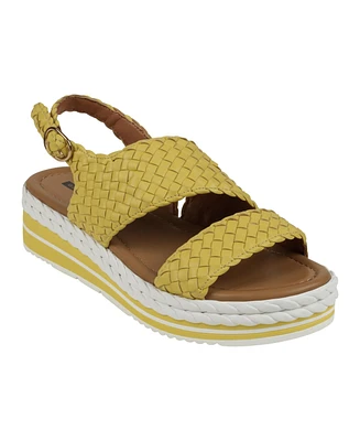 Gc Shoes Women's Gallante Double Band Slingback Platform Sandals