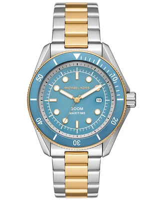 Michael Kors Men's Maritime Three-Hand Two-Tone Stainless Steel Watch 42mm
