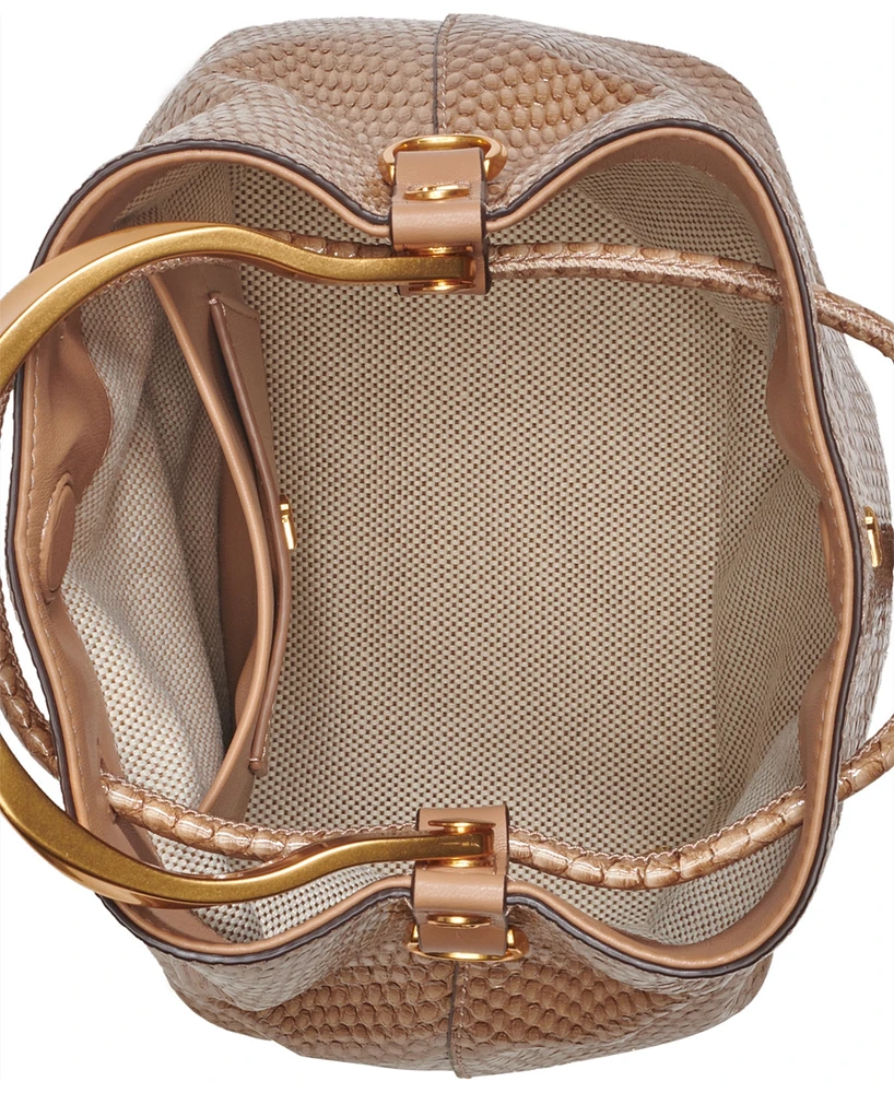 Donna Karan New York Lawrence Python Top Handle Bucket