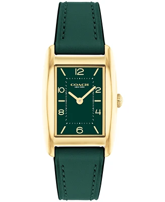 Coach Women's Reese Green Leather Watch 24mm