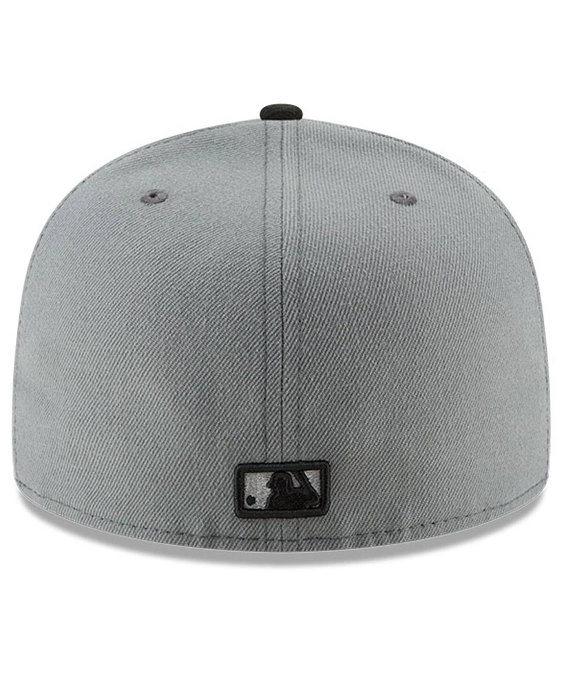 Men's New Era Gray, Black Boston Red Sox Two-Tone 59FIFTY Fitted Hat