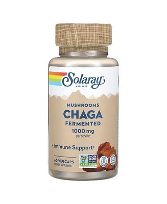 Solaray Fermented Chaga Mushrooms - 60 VegCaps (500 mg per Capsule)
