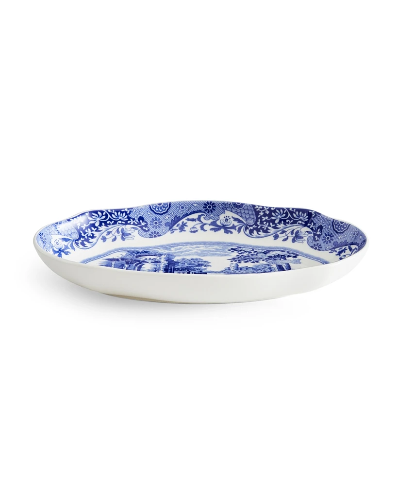 Spode Blue Italian Pickle Dishes, Set of 2