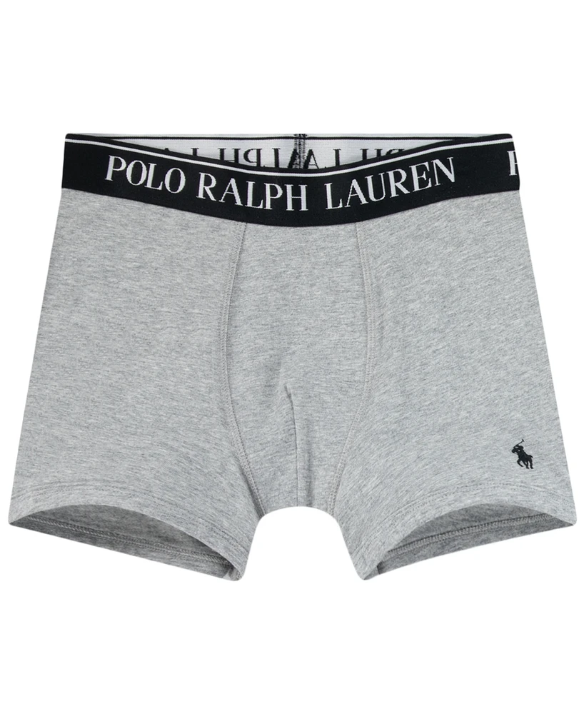 Polo Ralph Lauren Big Boys Cotton Stretch Boxer Briefs 3-Pack