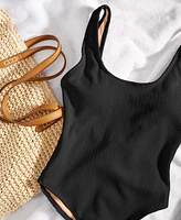 Cotton On Women's Low-Back One-Piece Swimsuit