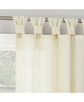 Hathaway Twist Tab Semi-Sheer Tab Top Curtain Panel