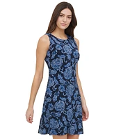 Tommy Hilfiger Women's Floral-Print Sleeveless Mini Dress