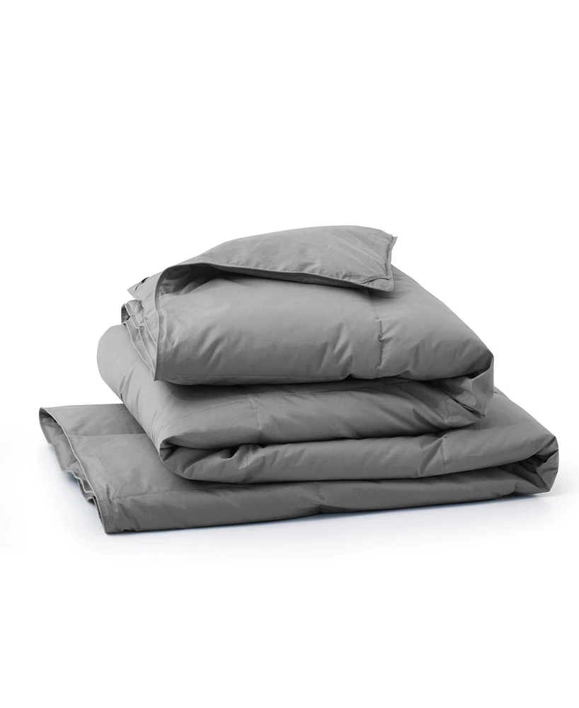 Unikome Cotton All Season Goose Feather Down Comforter