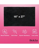 Bleach-Safe Coral Fleece Salon Towels (Pack of 10, 16x27 in.), Soft Microfiber Material, Absorbent Hair Drying Towel Set, Perfect for and Spa