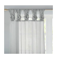 Madison Park Ceres Twist Tab Voile Sheer Window Curtain Pair, 50"W x 95"L, 2 Pack