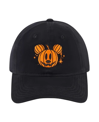 Disney Men's Mickey Mouse Pumpkin Head With Plaid Underbrim Hat