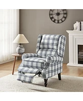 Asikli Manual Recliner with Wingback Design