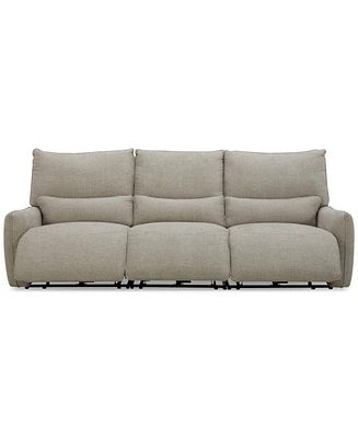 Olper 3-Pc. Fabric Zero Wall Sectional Power Motion Sofa, Created for Macy's