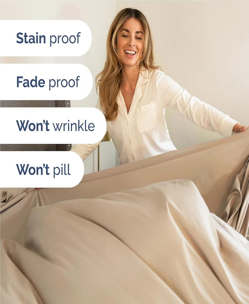 4 Piece Microfiber Sheet Set - California King