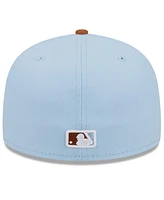 New Era Men's Light Blue/Brown Chicago White Sox Spring Color Basic Two-Tone 59Fifty Fitted Hat