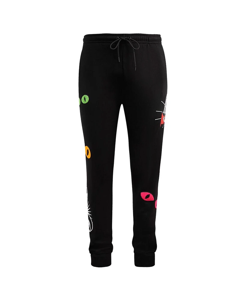 Freeze Max Men's Black Looney Tunes Taz Dracula Jogger Pants