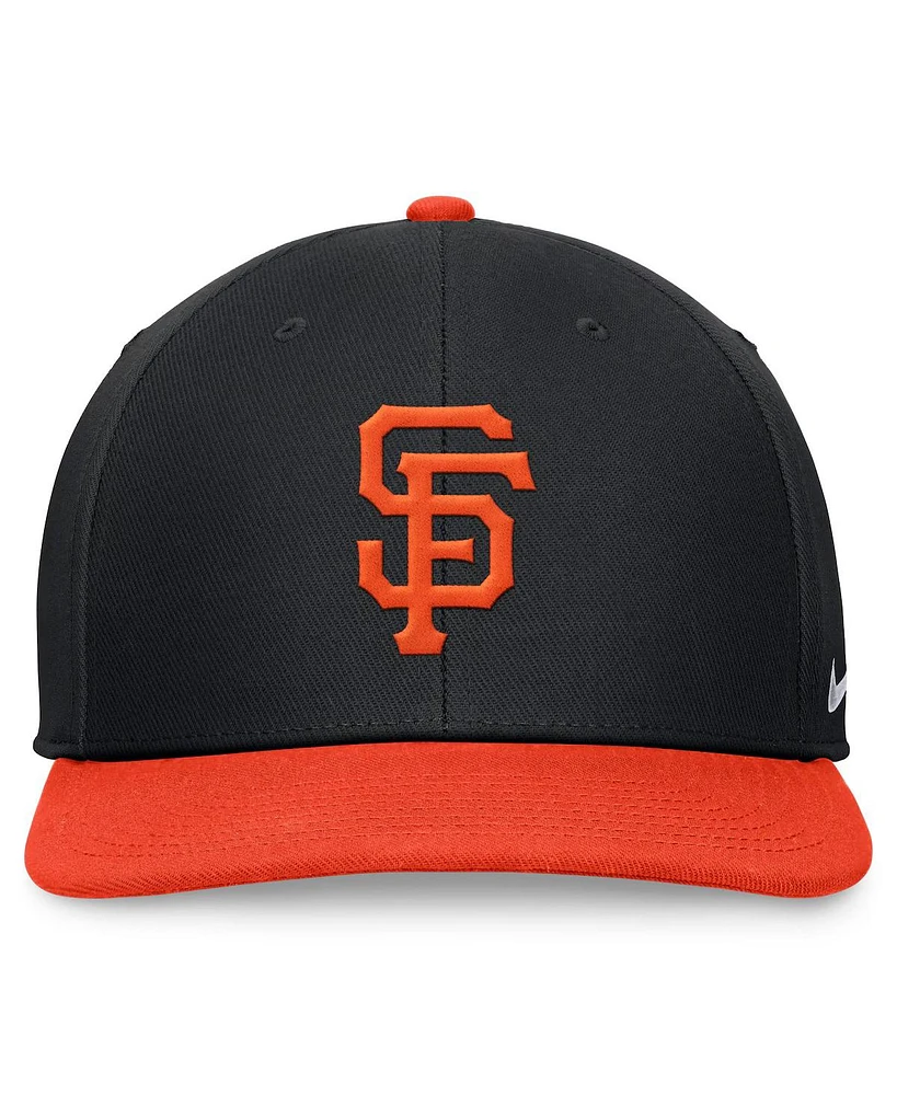 Nike Men's Black/Orange San Francisco Giants Evergreen Two-Tone Snapback Hat
