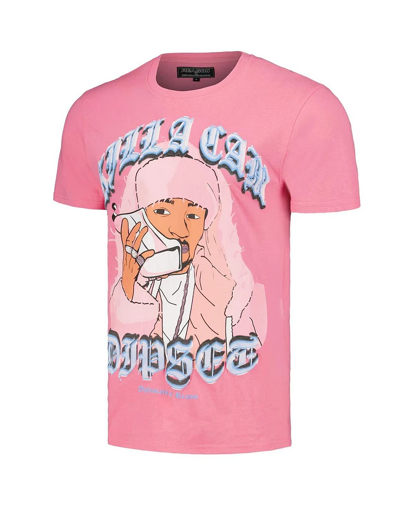 Reason Unisex Pink The Diplomats Killa Cam T-Shirt