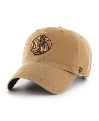 47 Brand Men's Tan Dallas Mavericks Ballpark Clean Up Adjustable Hat