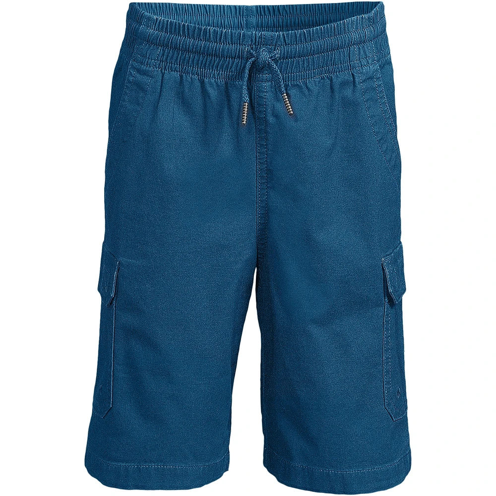 Lands' End Boys Stretch Canvas Utility Cargo Shorts