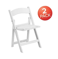 Kids Folding Chairs With Padded Seats | Set Of 2 Resin Folding Chair With Vinyl Padded Seat For Kids