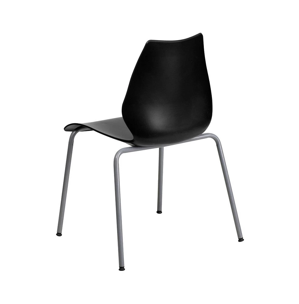 Multipurpose Home Office Stack Chair With Lumbar Support